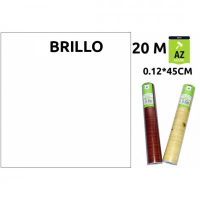 PLÁSTICO ADHESIVO BLANCO BRILLO ANCHO 45CM (€/M)