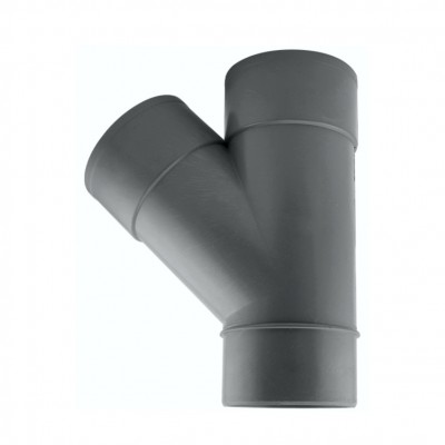 DERIVACIÓN SIMPLE "Y" PVC 45º M-H-H 75MM