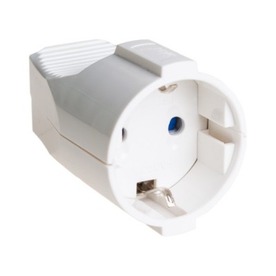BASE HEMBRA 2P+T 16A Ø4,8MM BLANCO SOLERA 5019