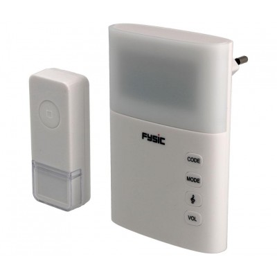 TIMBRE INALAMBRICO ENCHUFE CON FLASH/SONIDO FD-110