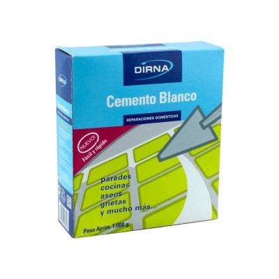 CEMENTO BLANCO 1KG DIRNA
