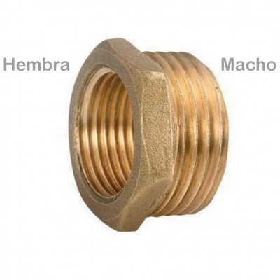 TUERCA REDUCCIÓN HEXAGONAL LATÓN M11/4" X H1"