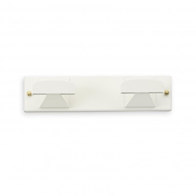COLGADOR DOBLE METÁLICO BLANCO 3076-2