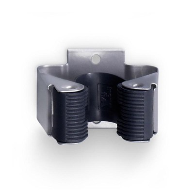 COLGADOR ESCOBA ADHESIVO CROMADO MATE 2UDS INOFIX 2055-7