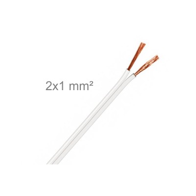 CABLE PARALELO 2X1MM POLARIZADO BLANCO (€/M)