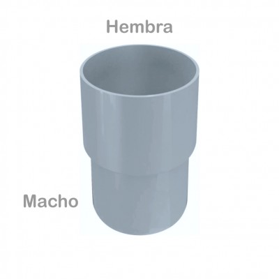 REDUCCIÓN PVC HEMBRA-MACHO 90-75MM