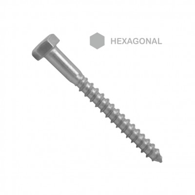 TIRAFONDO BARRAQUERO DIN 571 5X30MM ZINC