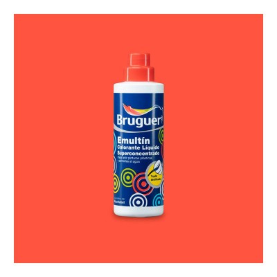 COLORANTE LÍQUIDO SUPERCONCENTRADO AL AGUA BRUGUER EMULTÍN BERMELLÓN 50ML