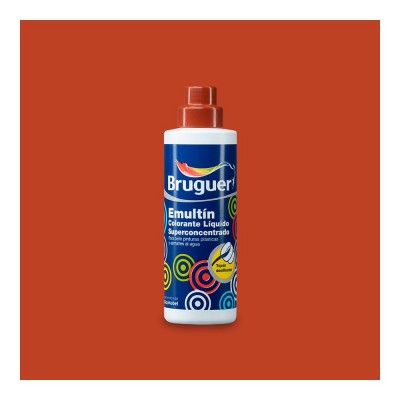 COLORANTE LÍQUIDO SUPERCONCENTRADO AL AGUA BRUGUER EMULTÍN ALMAGRE 50ML