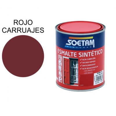 SOETAM ESMALTE SINTÉTICO ROJO CARRUAJE BRILLANTE 250ML