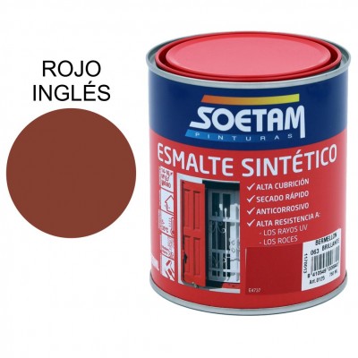 SOETAM ESMALTE SINTÉTICO ROJO INGLÉS BRILLANTE 750ML