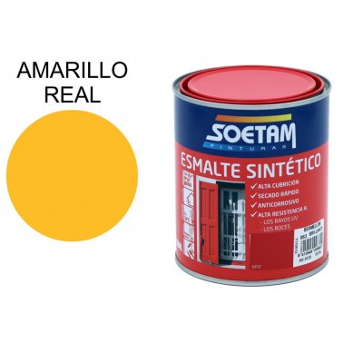 SOETAM ESMALTE SINTÉTICO AMARILLO REAL BRILLANTE 250ML