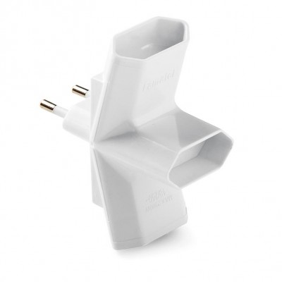 ADAPTADOR TRIPLE 2P 10A BLANCO FAMATEL 1217