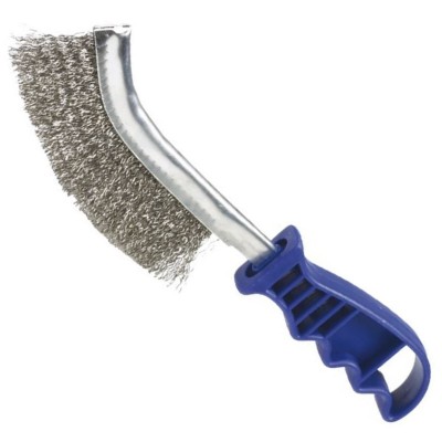 CEPILLO ALAMBRE INOXIDABLE MANGO PLÁSTICO
