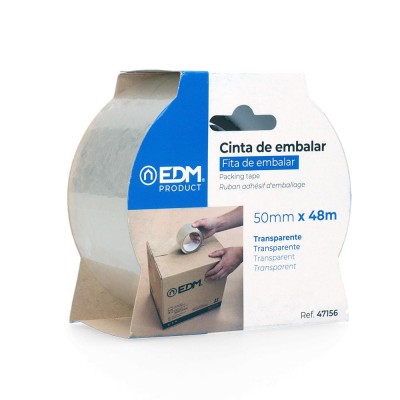 CINTA EMBALAR TRANSPARENTE 50MM 48 METROS