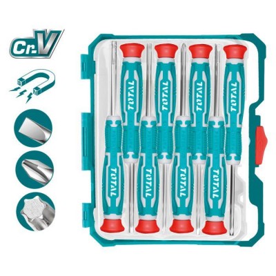 JUEGO 8 DESTORNILLADORES PRECISIÓN TOTAL THT250826