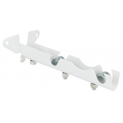 SOPORTE CORTINA 12MM FRENTE DOBLE Nº5 BLANCO