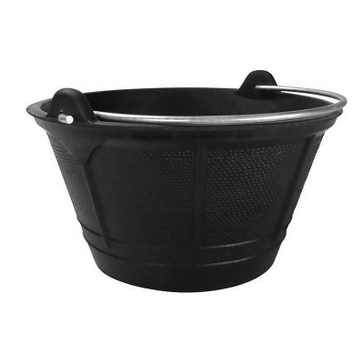 CUBO ALBAÑIL ITALIANO GOMA NEGRO 10L