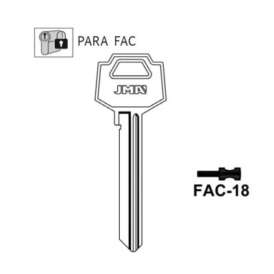 COPIA LLAVE FAC 18 ACERO