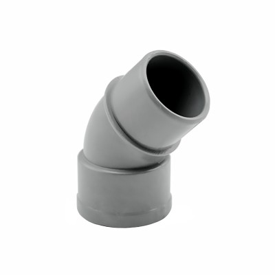 CODO PVC MACHO-HEMBRA 45º 40MM