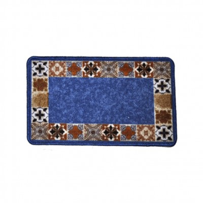 ALFOMBRA 40X67CM MOSAICO AZUL ALJARIZ