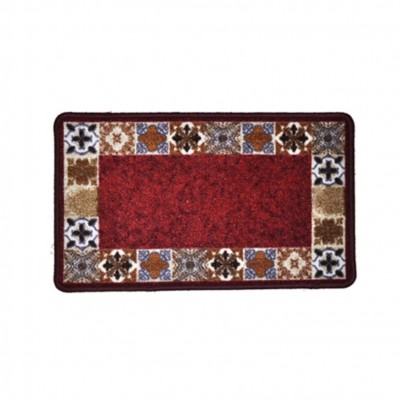 ALFOMBRA 40X67CM MOSAICO ROJO ALJARIZ
