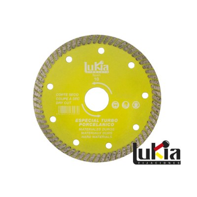 DISCO AMOLADORA DIAMANTE PORCELÁNICO Ø115X1,2MM TURBO LUKIA