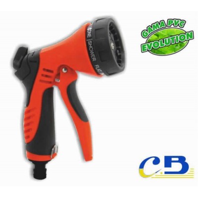 PISTOLA RIEGO REGULABLE 8 FUNCIONES EVO