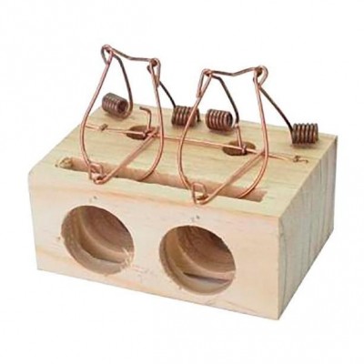 RATONERA MADERA 2 AGUJEROS PEQUEÑA