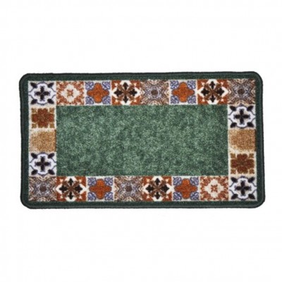 ALFOMBRA 67X100CM MOSAICO VERDE