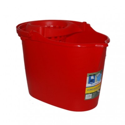 CUBO FREGONA OVAL 15L ANDÚJAR ROJO
