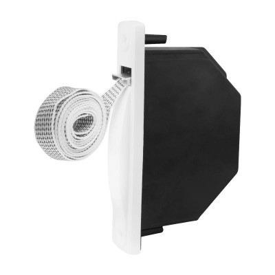 RECOGEDOR PERSIANA EMPOTRAR BLANCO CINTA 18MM BLANCA/NEGRA