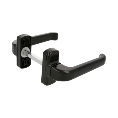 JUEGO MANILLAS ALUMINIO PUERTA EPSILON NEGRO AMIG