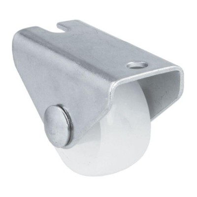 RUEDA FIJA MUEBLE Ø25MM NYLON BLANCO