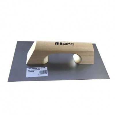 LLANA ACERO 30X15CM MANGO MADERA BAUMAT