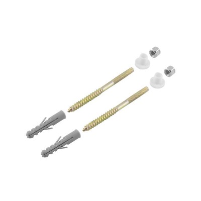 JUEGO TORNILLOS FIJACIÓN VERTICAL WC BIDET BICROMATADO
