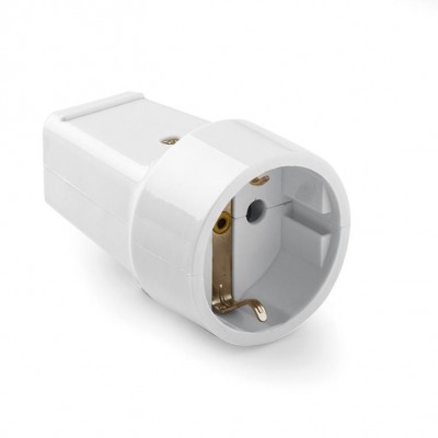 BASE HEMBRA 2P+T 16A Ø4,8MM BLANCO FAMATEL 2101