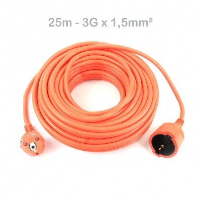 PROLONGADOR CABLE JARDÍN 25M 3Gx1,5mm² MADER
