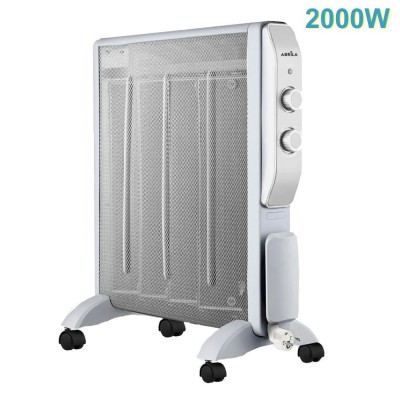 RADIADOR MICA 2000W MOD. ABRIGO BLANCO/PLATA