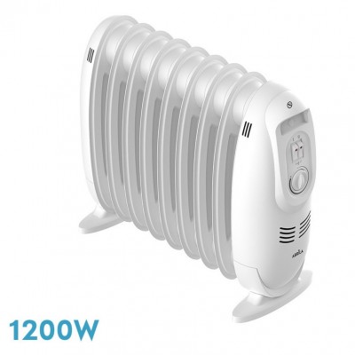 RADIADOR ACEITE 1200W 9 ELEMENTOS MOD. IRLANDA BLANCO