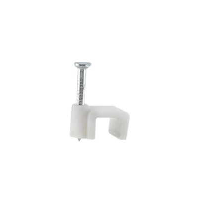 GRAPA PLÁSTICO CABLE PARALELO Nº3 6X2MM BLANCA
