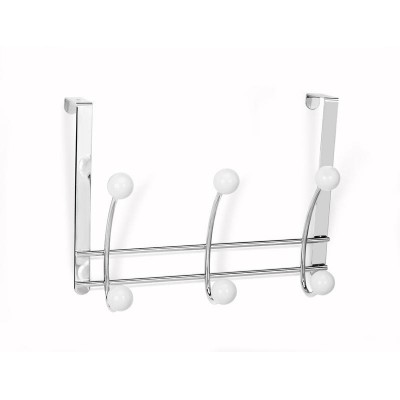 PERCHA SOBREPUERTA 3 GANCHOS DOBLES BLANCO INOFIX 3720-2