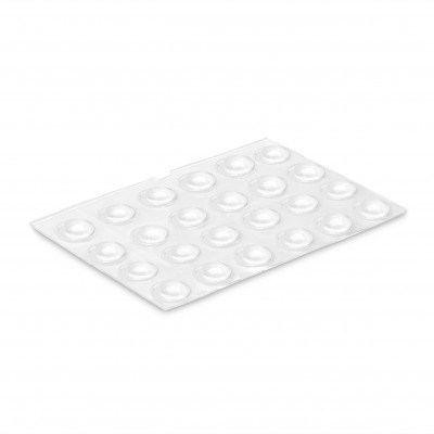 GOTA SILICONA ADHESIVA Ø8MM TRANSPARENTE 24UDS INOFIX 4050-2