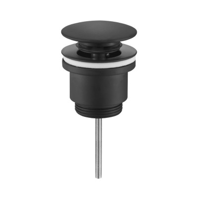 VÁLVULA CLICK-CLACK 1/14" TAPÓN 63MM NEGRO