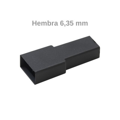 FUNDA TERMINAL FASTON HEMBRA 6,35MM NEGRO