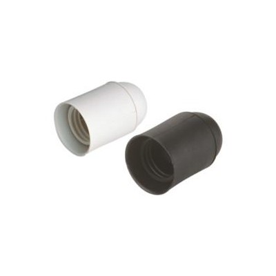 PORTALÁMPARA E27 PLÁSTICO 4A NEGRO 12092/N