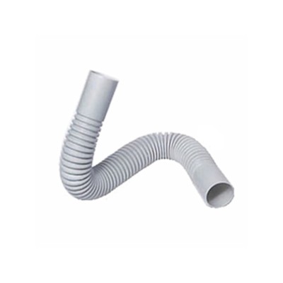CURVA FLEXIBLE ENCHUFABLE TUBO H 16MM PVC GRIS
