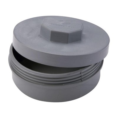 TAPÓN PVC REGISTRO ROSCADO 90MM MACHO