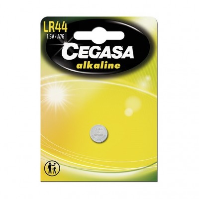 PILA CEGASA SUPER ALCALINA BOTÓN LR44/A76/V13GA 1,5V