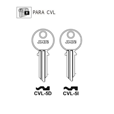 COPIA LLAVE CVL-5I ACERO